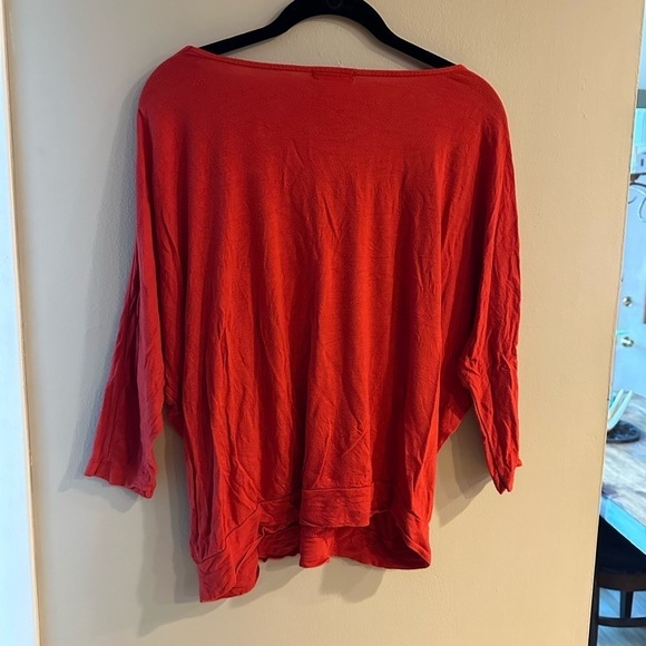 Sundance Red Rayon Blouse Size XL - Picture 7 of 10